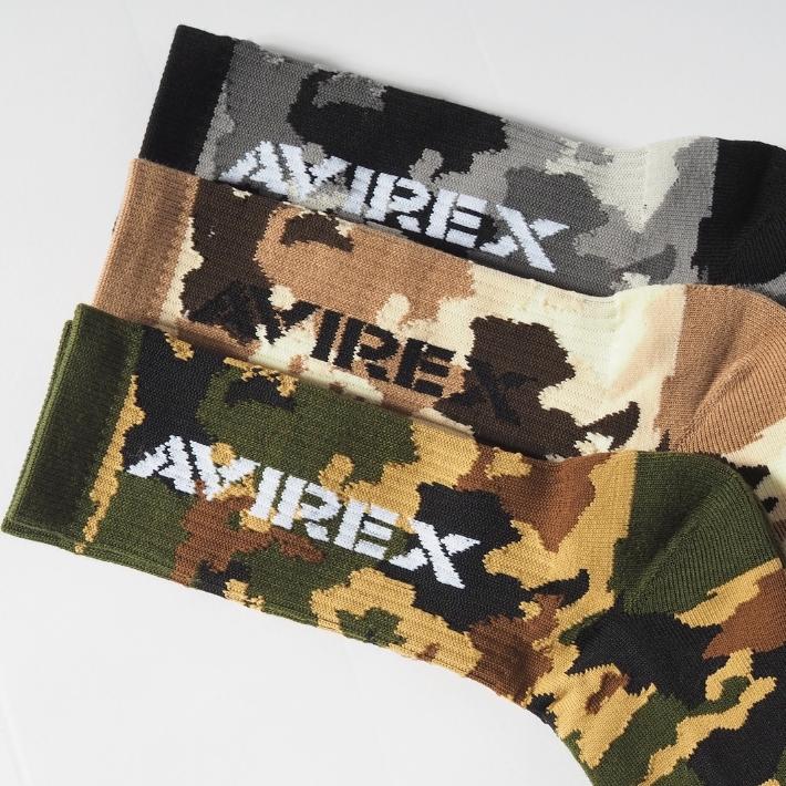 AVIREX（アヴィレックス） アビレックス 靴下 3足組 クルーソックス
