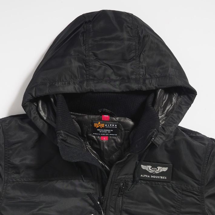 Alpha Industries ALPHA アルファ リブジャケット フーディ Alpha Industries ALPHA アルファ リブジャケット フーディ