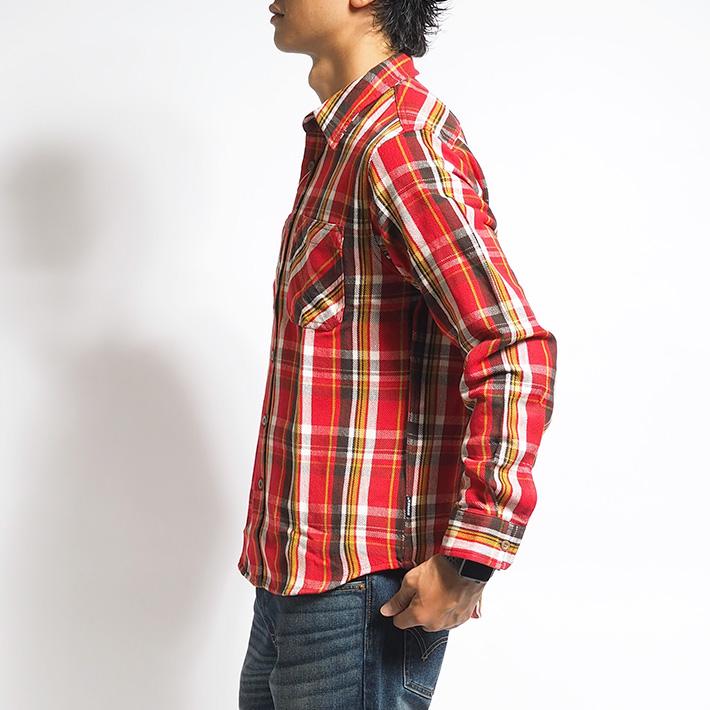 AVIREX アビレックス 長袖シャツ フランネル マドラスチェック