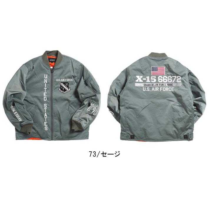 AVIREX セール アビレックス フライトジャケット X-15 OPEN