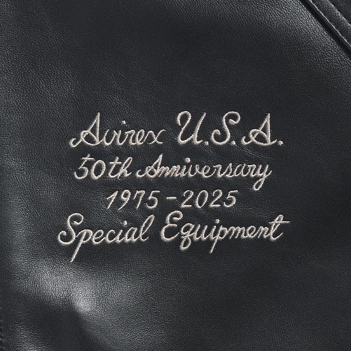 AVIREX アビレックス 50周年記念 レザージャケット 本革 バーシティ (783-5950019) メンズファッション ブランドの画像