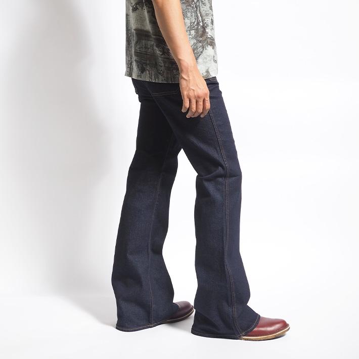 BIGJOHN ビッグジョン ベルボトムジーンズ ボタンアップ ４パッチポケット 楽天市場】BIG JOHN（ビッグジョン） ボタンアップ ベルボトム