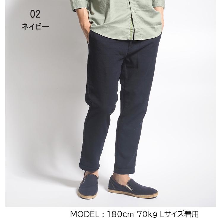[新品]Routh&Swell Lサイズ　Antonioネイビーストレッチパンツ 新品]Routh&Swell Lサイズ Antonioネイビーストレッチパンツ