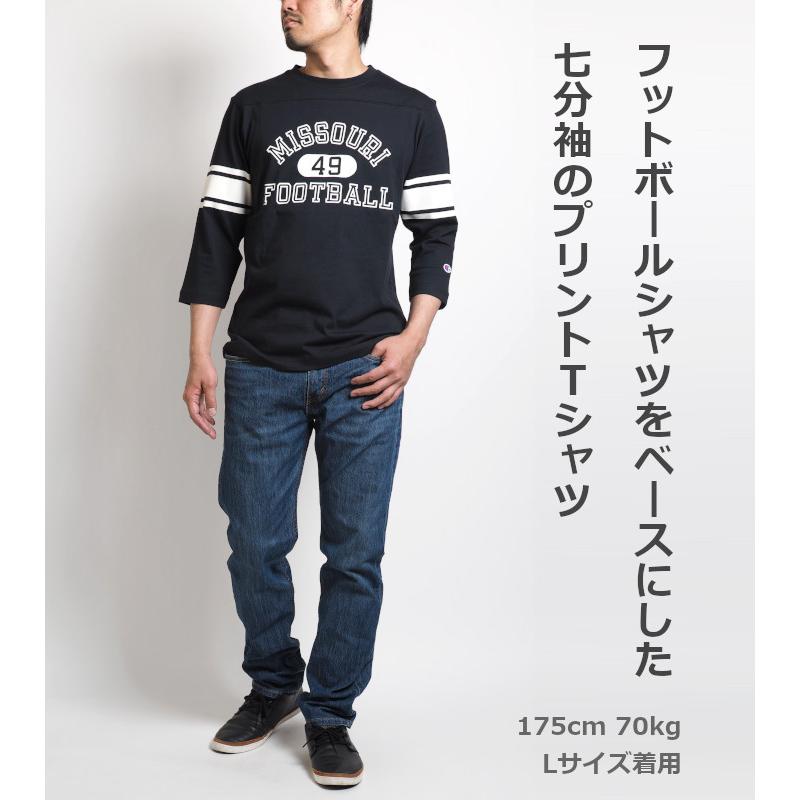 チャンピオン フットボールシャツ 七分袖 XL - Tシャツ