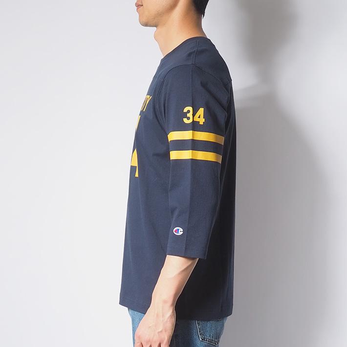 Champion（チャンピオン） ロンT 七分袖 フットボール Tシャツ