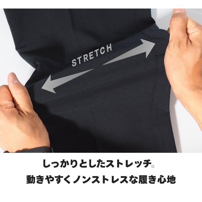ROVERTRY トラウザーパンツ スラックス クールメッシュ ストレッチ