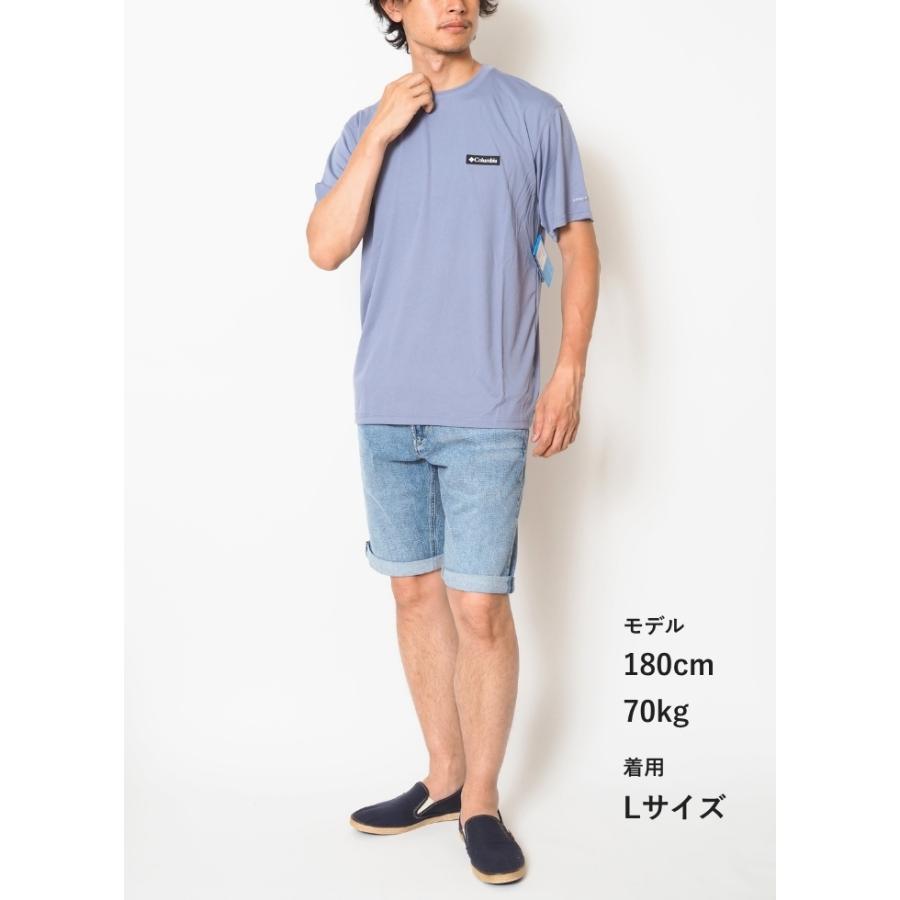 Columbia（コロンビア） Tシャツ 半袖 ワンポイント 吸汗速乾 紫外線