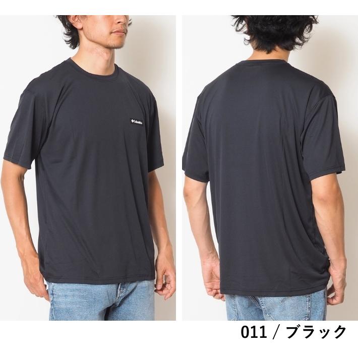 Columbia（コロンビア） Tシャツ 半袖 ワンポイント 吸汗速乾 紫外線