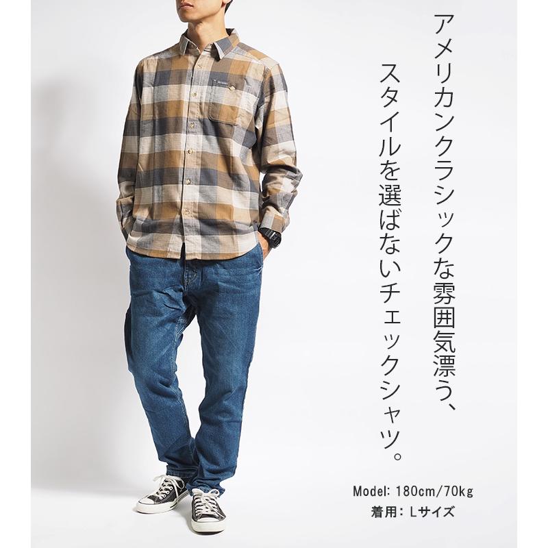 Columbia（コロンビア） 長袖シャツ チェック柄 胸ポケット (AE1523