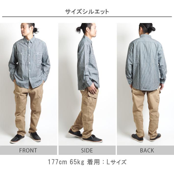 EDWIN（エドウィン） 大きいサイズ ワークシャツ デニムシャツ 長袖