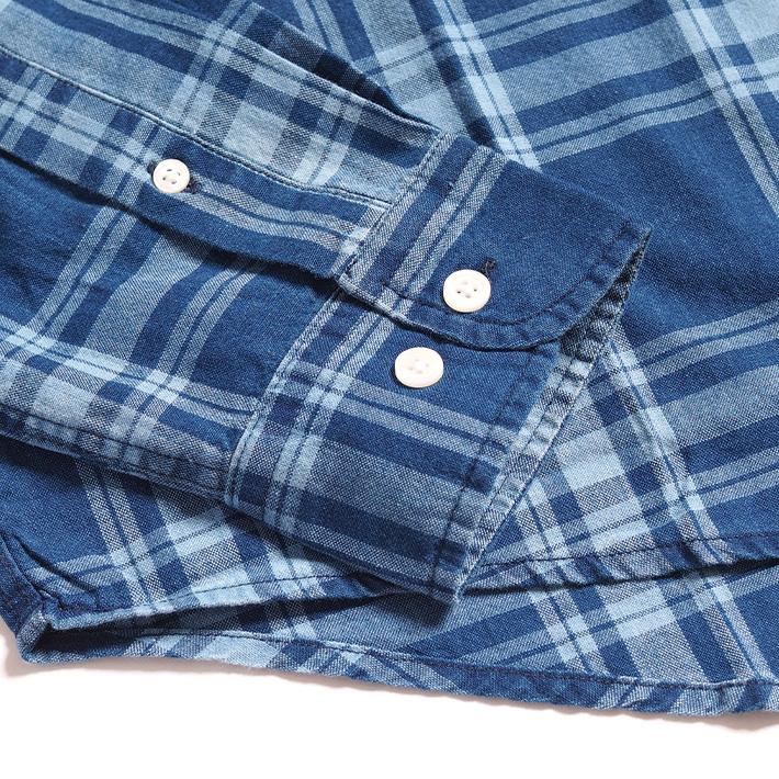 EDWIN（エドウィン） インディゴチェックシャツ (ET2139) メンズ