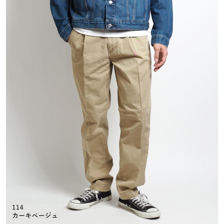 EDWIN エドウィン チノパンツ KHAKIS タックテーパードチノ (K0705) メンズファッション ブランド edwin12229