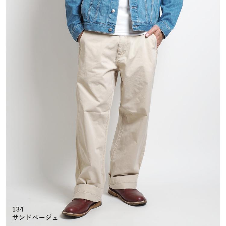 エヴィスチノパン34インチ KHAKIS EDWIN エドウィン チノパンツ ワイドストレート (K0905