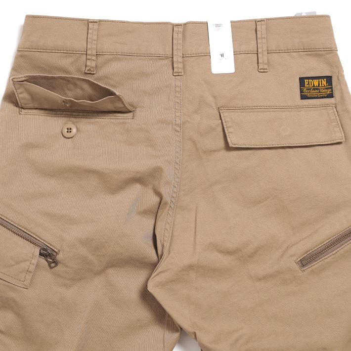 EDWIN エドウィン XV KHAKI カーゴパンツ カーキ ストレッチ EDWIN エドウィン XV KHAKI カーゴパンツ カーキ ストレッチ