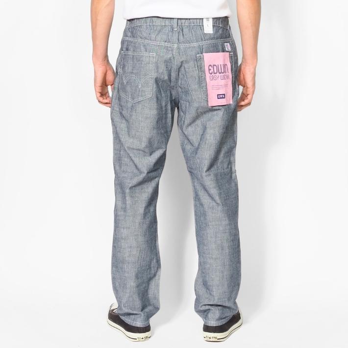 EDWIN（エドウィン） セール EASY WEAR イージーパンツ シャンブレー