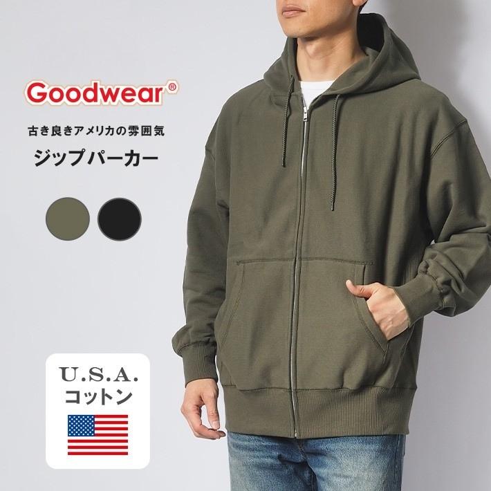 Goodwear グッドウェア ジップパーカー スウェット USAコットン