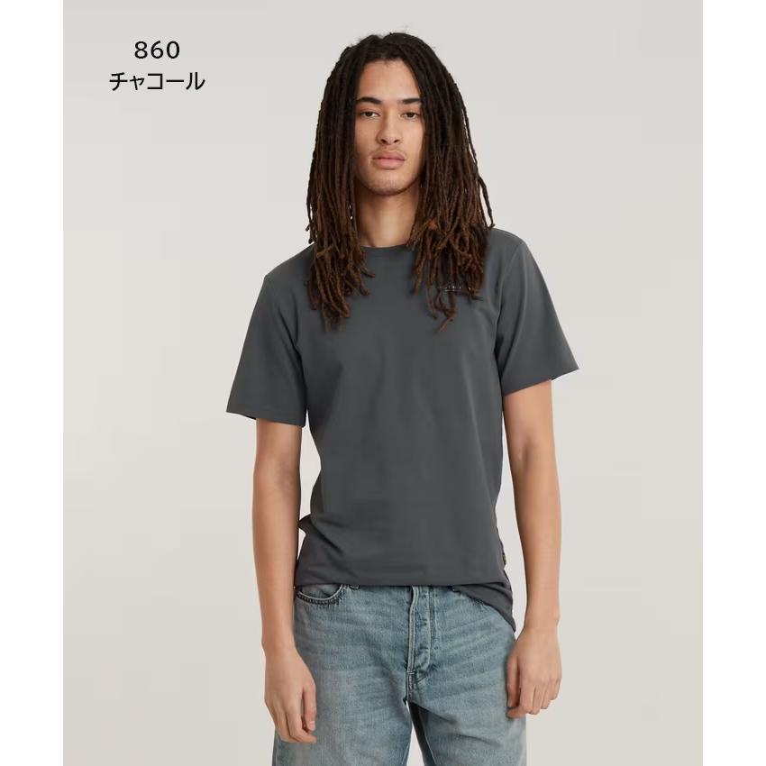 G-STAR RAW ジースターロウ Tシャツ 半袖 無地 ワンポイントロゴ