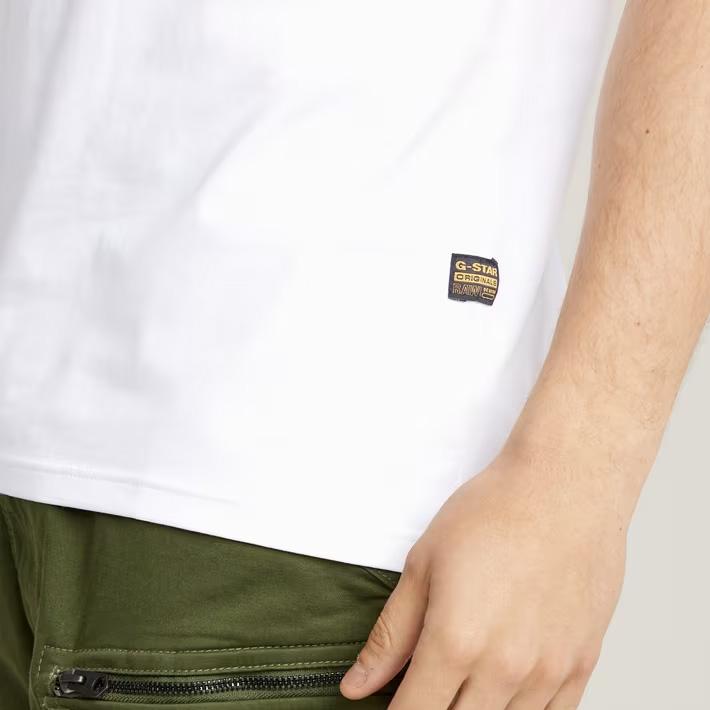 G-STAR RAW ジースターロウ Tシャツ 半袖 無地 ワンポイントロゴ