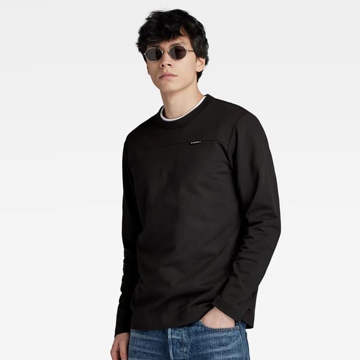 G-STAR RAW ジースターロウ ロンT スウェット 切替ライン ピス