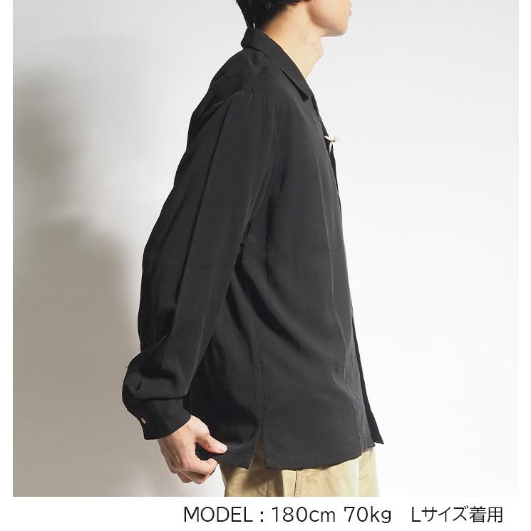 HOUSTON（ヒューストン） ボウリングシャツ 長袖シャツ レーヨン