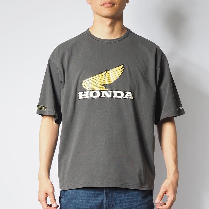 ホンダ半袖シャツ　お店ロゴ入り KRIFF MAYER（クリフメイヤー） KRIFF MAYER×HONDA ホンダ コラボ T