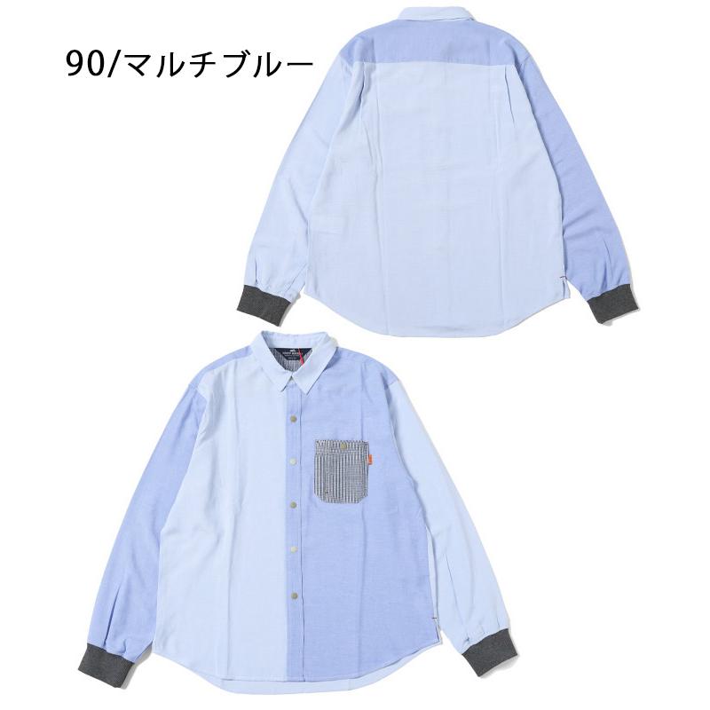 KRIFF MAYER（クリフメイヤー） ハッピーシャツ 長袖 袖リブ 切替