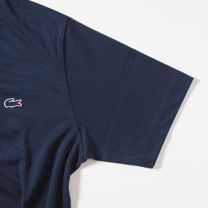 LACOSTE（ラコステ） Tシャツ 半袖 クルーネック ワンポイント 無地