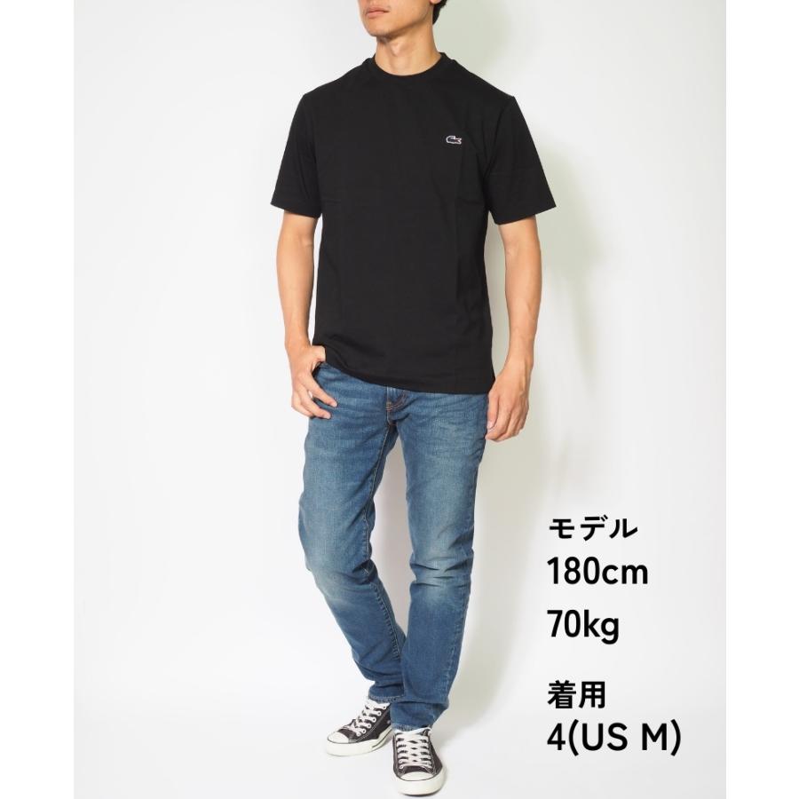 LACOSTE（ラコステ） Tシャツ 半袖 クルーネック ワンポイント 無地