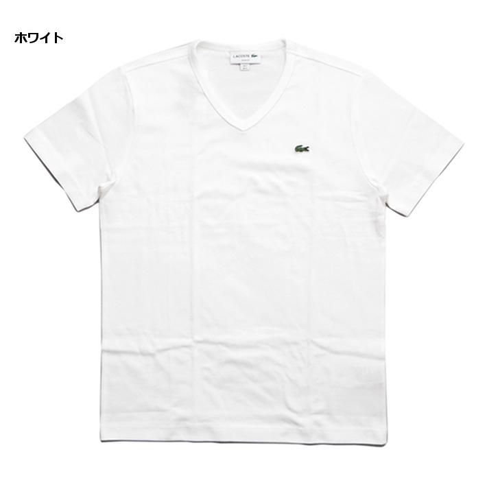 LACOSTE ラコステ Tシャツ Vネック ワンポイント スリムフィット 日本製 (TH632EM) メンズファッション ブランド｜ms-sanshin｜04