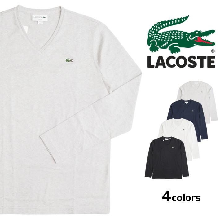 LACOSTE（ラコステ） ロンT Vネック ワンポイント スリムフィット 
