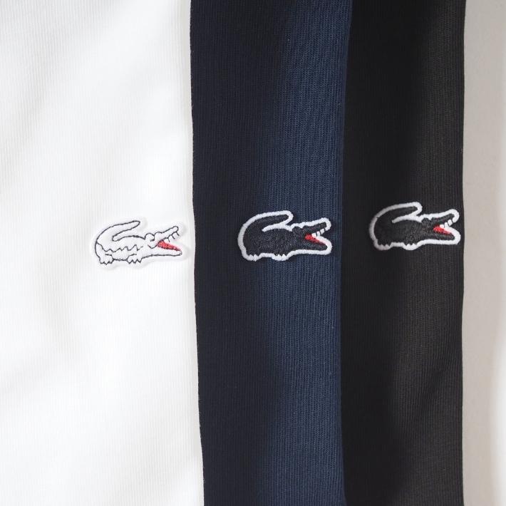 LACOSTE（ラコステ） ロンT 長袖 クルーネック ワンポイント 無地