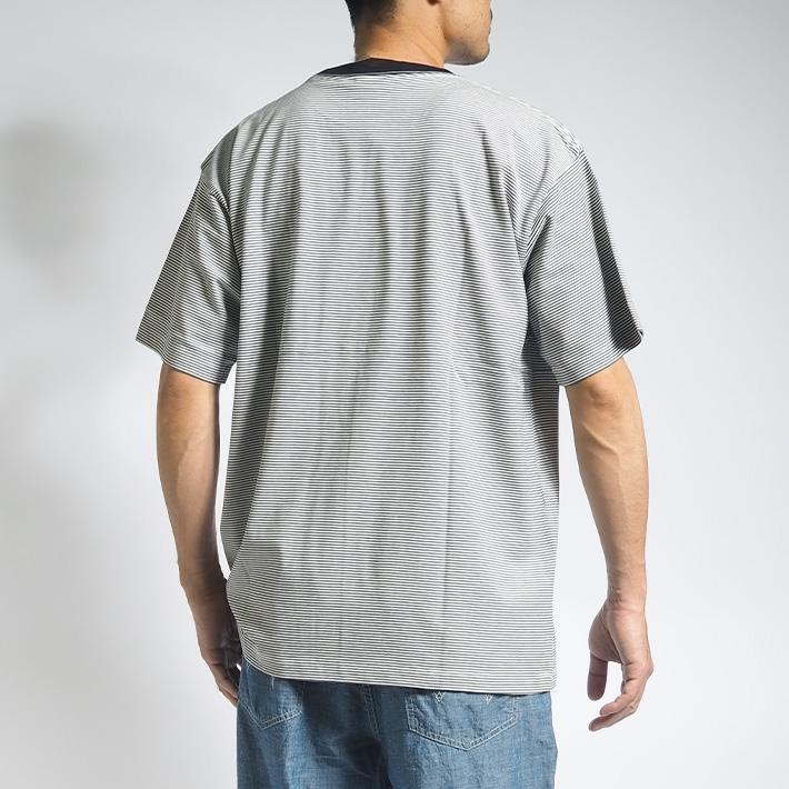 Lee（リー） セール Tシャツ 半袖 ボーダー リンガー ポケット