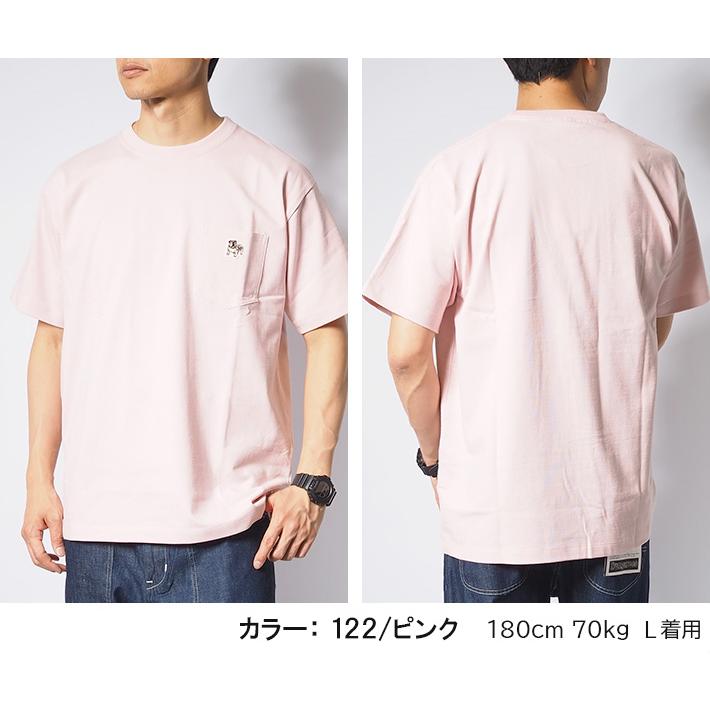 Lee（リー） セール Tシャツ 半袖 ポケット付き ワンポイント ワッペン
