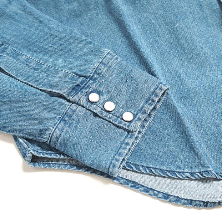 Lee（リー） デニムウエスタンシャツ デニムシャツ 長袖 (LM7234
