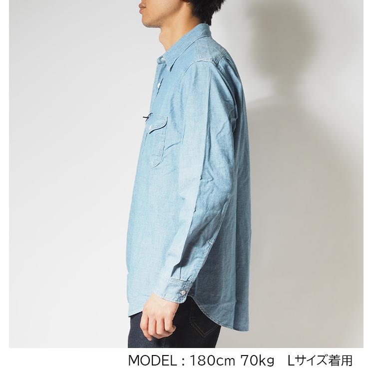 Lee（リー） ワークシャツ 長袖 シャンブレー ダンガリーズ (LM7233