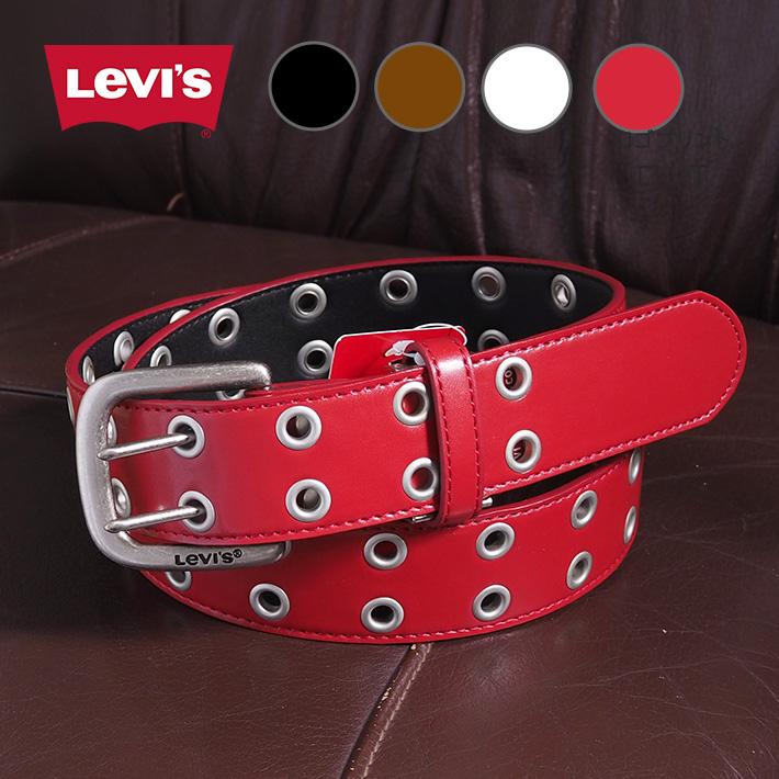 Levi's LEVIS リーバイス レザーベルト 合成皮革 ダブルピン Levi's LEVIS リーバイス レザーベルト 合成皮革 ダブルピン