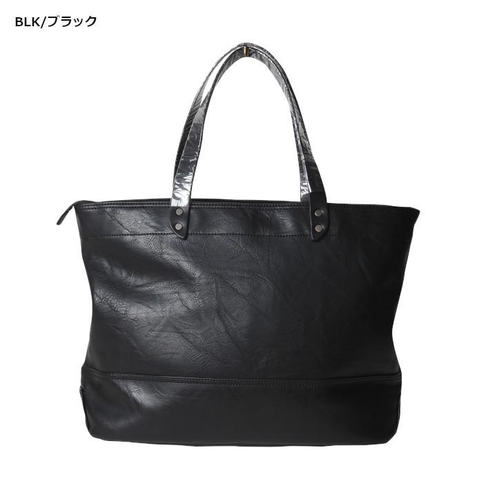 MOUSTACHE ムスタッシュ レザートートバッグ 合成皮革 サイドZIP MOUSTACHE ムスタッシュ レザートートバッグ 合成皮革 サイドZIP