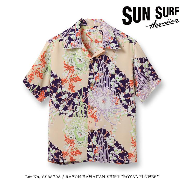 SUN SURF サンサーフ アロハシャツ 開襟シャツ 日本製 菊の花 