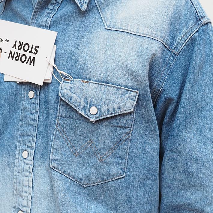 Wrangler デニムシャツ　27ＭＷ　 長袖 2668 FINAL SALE】【US ORIGINAL】27MW ウエスタンデニムシャツ