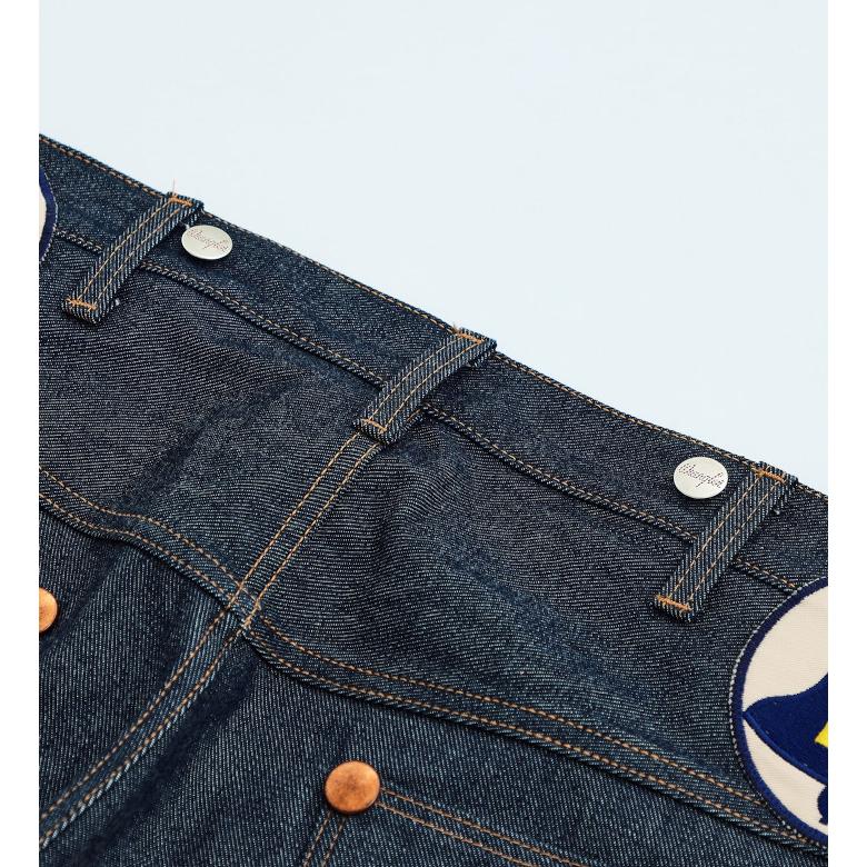 美品 ラングラー デニムモトクロスパンツ バイクパンツ 32 ユニバーサルZIP Wrangler（ラングラー） ロデオクラウンデニムパンツ 75周年記念モデル