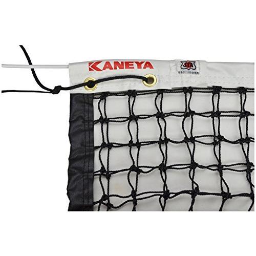 【２点セット】 KANEYA(カネヤ) 硬式テニスネット PE45W 黒 K-1190 【D3412830610】(19007円)
