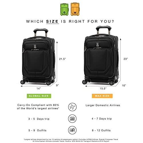 Travelpro トラベルプロ Crew Versapack，407186301 ジェットブラック， MAX SIZE