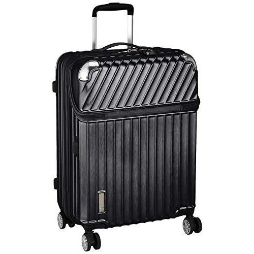 ★動作確認済み [トラベリスト] スーツケース ジッパー トップオープン モーメント 拡張機能付き 61L 64 cm 4.3kg ブラックヘアライ 【Z2277552046】(12686円)