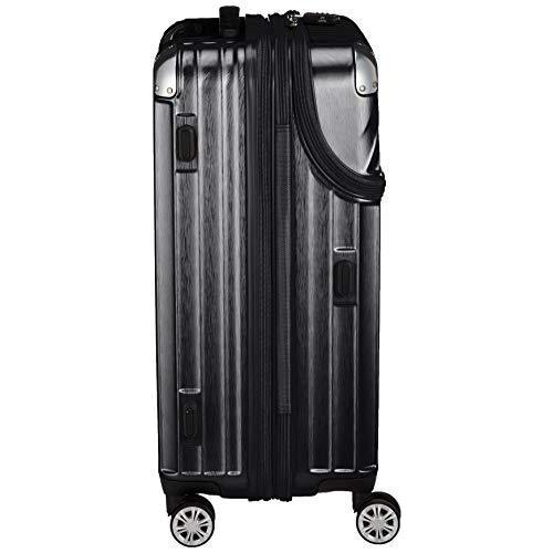 ★動作確認済み [トラベリスト] スーツケース ジッパー トップオープン モーメント 拡張機能付き 61L 64 cm 4.3kg ブラックヘアライ 【Z2277552046】(12686円)