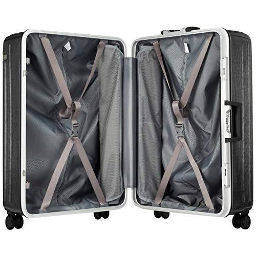[エース トーキョー] スーツケース パリセイド2-F ケースカバー付 93L 5.1kg ヘアラインブラック 93L
