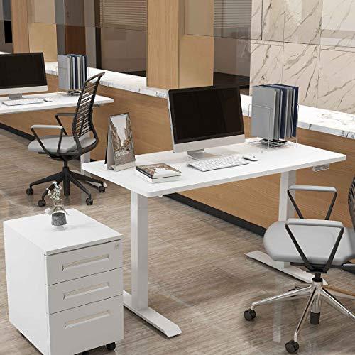 電動昇降デスク 白 flexispot