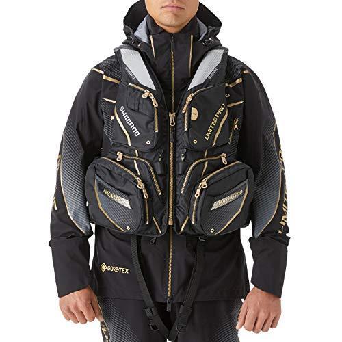 シマノ(SHIMANO) 釣りウェア 固定式フローティングベスト NEXUS ベスト リミテッドプロ VF-113U リミテッドブラック L 磯 海水 