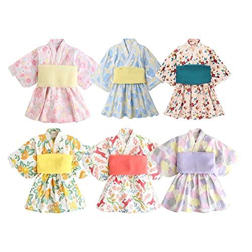 [ミシアラグジュアリー] 子供用ワンピース ロンパース 着物 和風 女の子 ベビー 花柄 衣装 浴衣 ドレス 幼児 子供 Style2 3 Years 