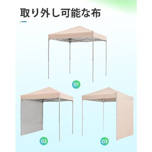 Willpo ワンタッチ タープテント 3段階調節 3m/2.5m/2m UVカット 耐水