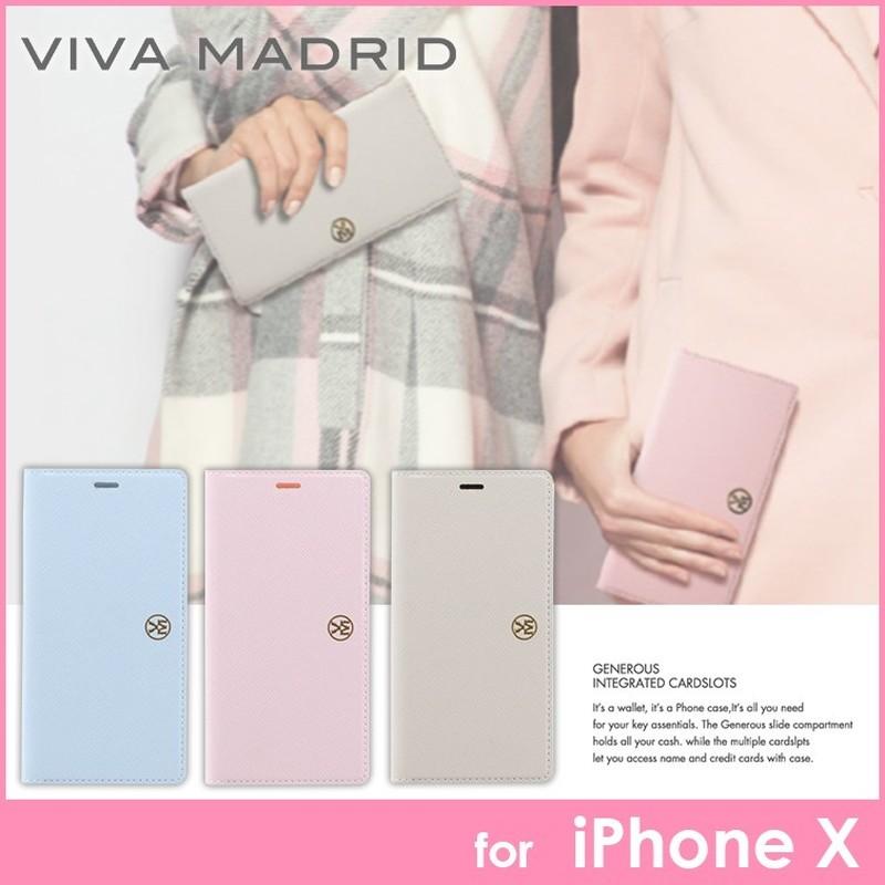 iPhone X 手帳型ケース VIVA MADRID PUレザー手帳型ケース 薄型PU Ramito Collection アイフォンx プレゼント ギフト | 
